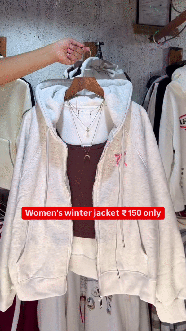 Women's Hooded Winter Jackets 🧥❄️ – Soft Padded Layers in Gray, Pink & Blue Variants - Image 2