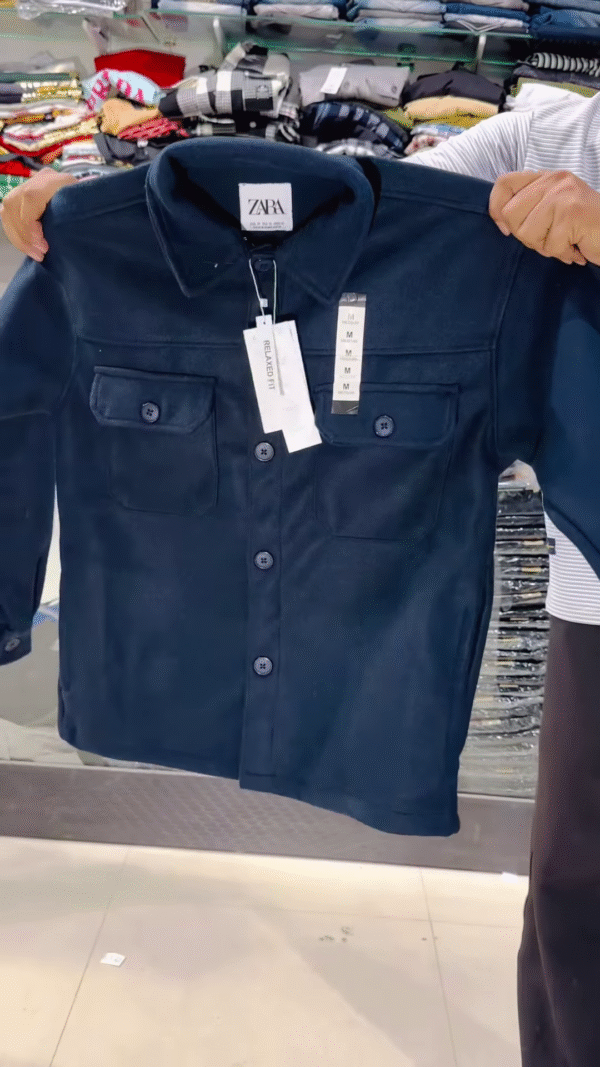 Utility Pocket Shirts & Jackets 👔🧥 – Relaxed Fit in Grey, Tan & Navy Variant - Image 4